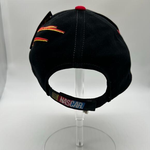 Checkered Flag Sports Cap Unisex OSFA Black Nascar Fire Baseball Cap NEW - Picture 3 of 8
